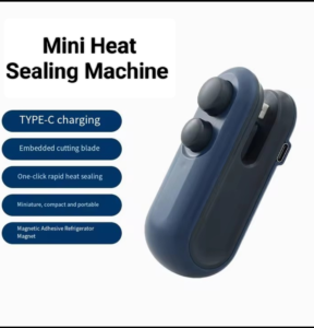 Mini Heat Sealing Machine | Type-C Rechargeable Portable Plastic Bag Sealer with Cutter IMG 20260113 135656 288x300