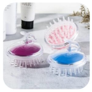 Spa-Worthy Scalp Massage: Silicone Shampoo Brush – Anti Dandruff Haircare Massager for Exfoliation n Growth